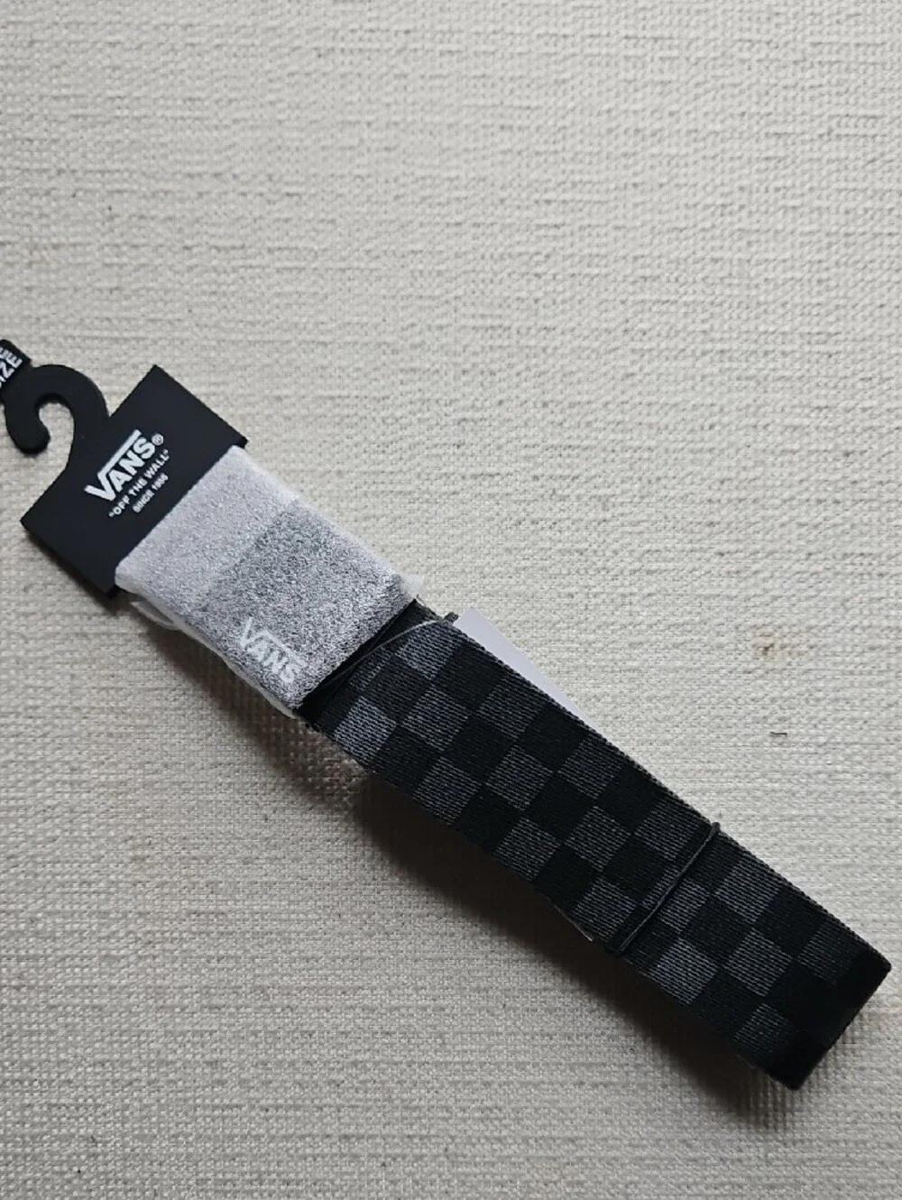 Vans Black & Gray Checkerboard Belt